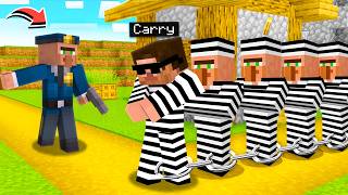 I GOT ARRESTED WITH VILLAGERS IN THE MINECRAFT VILLAGE 😮 [upl. by Eibot]