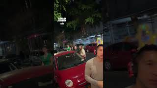 Food delivery guy blocked by silent disco 🪩😂 🎥 ‌lucydollyc via Collab [upl. by Favianus]