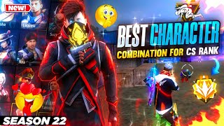 CS Rank Best Character Combination  Best Character Combination For Clash Squad Ranked CS Rank Tips [upl. by Atilamrac522]