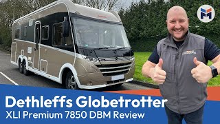 Dethleffs Globetrotter XLI Premium 7850 DBM Motorhome Review [upl. by Yelrak86]