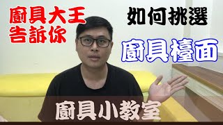 廚具大王林易延廚具小教室如何選擇廚具檯面 [upl. by Zebapda]