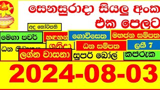 NLB DLB 🔴 All Lottery Result අද ලොතරැයි ප්‍රතිඵල දිනුම් අංක 20240803 Results Today show Sri Lanka [upl. by Yllitnahc]