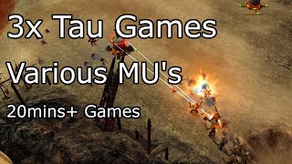 3 Tau 1v1 Games  Dawn of War Soulstorm [upl. by Leumek]