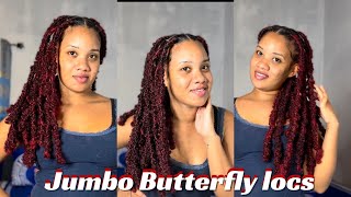 DISTRESSED JUMBO BUTTERFLY LOCS TUTORIAL STEP BY STEP [upl. by Lainad]