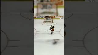 Ray Bourque goes 4 for 4 on accuracy shooting at the 1992 NHL AllStar game [upl. by Htabazile652]