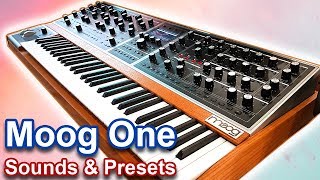 MOOG ONE SYNTHESIZER  Sounds presets amp ambient soundscapes 【SYNTH DEMO】 [upl. by Engle]