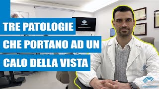 TRE PATOLOGIE CHE PORTANO AD UN CALO DELLA VISTA  Giornata mondiale della vista [upl. by Friedland]