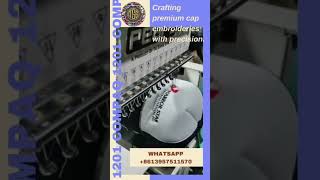 Crafting premium cap embroideries with precision [upl. by Maridel]