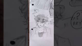 Aesthetic anime boy sketch in three looks music pop song aestheticart animestyle drawholic [upl. by Lleznod]