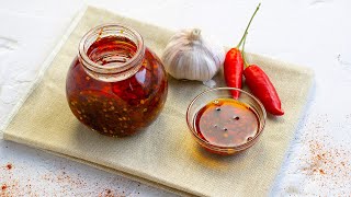 How to Make Chilli Garlic Oil in Minutes [upl. by Inaluahek360]