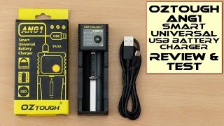 Oztough ANG1 USB Smart Battery Charger Review amp Test [upl. by Naves]