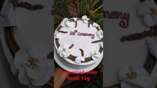 1 kg customised white forest cake [upl. by Nottap632]