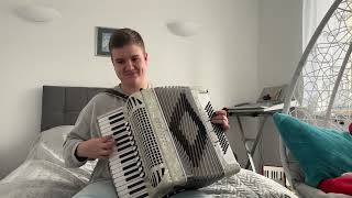 Białe róże  Biełyje rozy белые розы akordeonaccordion [upl. by Yna]