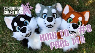 How To 0 Building a Toony Husky Fursuit Head on a 3D Mask  Part 14  Eyes amp touch ups END [upl. by Rasec]