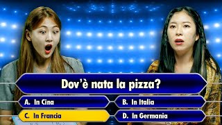 COREANI fanno il QUIZ SULL ITALIA  Quanto conoscono il nostro paese [upl. by Ellicul]