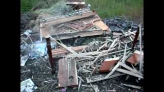 1lb of tannerite vs piano  total destruction [upl. by Aihsar148]