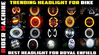 Best Headlight For Royal Enfield  7 inch LED Headlight For Bike  Rider Machine [upl. by Nowyt]