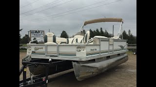 2002 22 Crest Fishing Pontoon 60hp Mercury 4Stroke [upl. by Hsina]