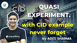 Quasi Experiment with CID example never forget  by Aditi Sharma [upl. by Phoebe]