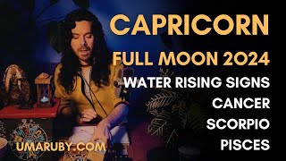 Capricorn Full Moon 2024 Water Sign Tarot  Astrology [upl. by Cuyler644]