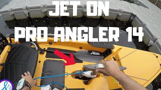 A Jet on a Hobie Pro Angler 14 Amazing Bixpy Jet [upl. by Baxie262]