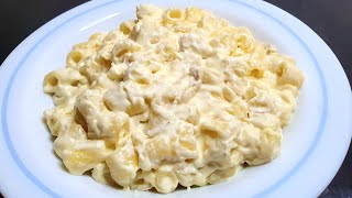 Recette facile de PÂTES à la crème fraîche et au fromage [upl. by Anwahsak675]