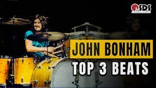 3 John Bonham Drum Beats Every Drummer Should Know  John Bonham Drum Lesson [upl. by Roselle387]