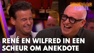 René en Wilfred liggen in een scheur om kostelijke anekdote over voormalig schaatser Jos Valentijn [upl. by Kelam342]