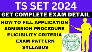 Telangana State Eligibility Test TS SET 2024 notification  TS SET Notification 2024 [upl. by Latsryc329]