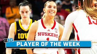 Jaz Shelley Highlights  B1G Womens Basketball Player of the Week  Feb 12 2024 [upl. by Binah]