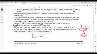 Chemical Energetics and Bond Enthalpy Question 37 to 48 IAL As Chemistry Unit 2 Lecture 6f [upl. by Tanah201]