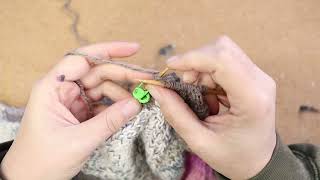 Fibre  Lets Knit a Mitered Blanket Together  R2B5  No Commentary just knitting [upl. by Filide694]