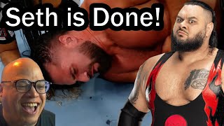 REACTION Bronson Reed DESTROYS Seth Rollins [upl. by Laertnom90]