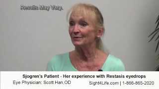 Sjogrens patient talks about how Restasis helped her dry eyes [upl. by Tereb]