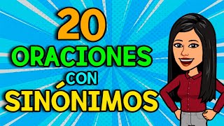 20 ORACIONES con SINÓNIMOS [upl. by Eissim]