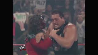 Kane vs Triple H amp The Big Show Handicap match Monday Night RAW February 14 2000 [upl. by Yud]