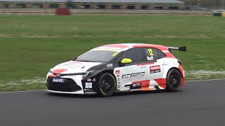 2024 Toyota Corolla GR Sport BTCC  Track Action and Sound [upl. by Inajar575]