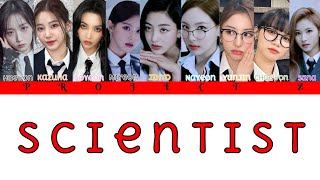 Scientist AI COVER  Scientist TWICE Color Coded Lyrics  PROJECTZ [upl. by Inaluahek676]