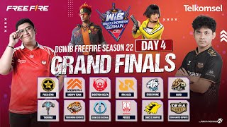 🔴DGWIB FREE FIRE SEASON 22  GRAND FINAL DAY 4 [upl. by Elmaleh503]