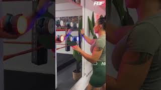 FEMALE BOXER SHOWS OFF SKILLS ON HAND EYE COORDINATION CHALLENGE shorts [upl. by Timofei720]