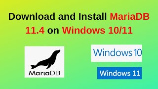 How to download and install MariaDB 114 on Windows 1011  How to install MariaDB 2024 update [upl. by Notxed]