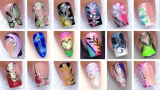 New Nails Art For Summer  Mix Color Nail Design  Nails Inspiration [upl. by Novert252]