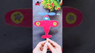 Easy Diy kids Paper craft🛩️❤️😨shorts trending viralvideo funny story flight diy craft kids [upl. by Einnus]