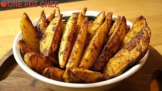 Ultimate Oven Baked Potato Wedges  One Pot Chef [upl. by Averir464]