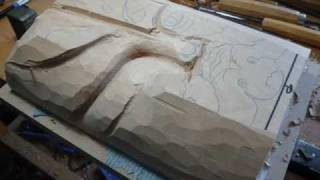 WOODCARVING HowToCarve a Green Man PART 1 [upl. by Lauer]