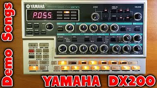 Грувбокс аж из 2001 года с FM синтезатором на борту  Yamaha DX200 Слушаем 5 Demo songs [upl. by Eednim]