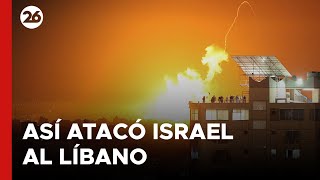 MEDIO ORIENTE  Así atacó Israel el sur de Líbano [upl. by Jecho]