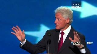 Bill Clinton speaks at the 2012 DNC CSPAN  Full Speech [upl. by Langham]