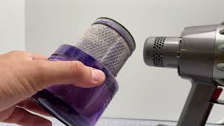 How To Clean The Filter Of A Dyson V11 V12 Outsize or V15 Vacuum [upl. by Lorant]