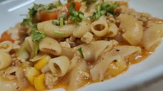 One Pot Chicken Mince Pasta  Quick and Easy one pot pasta [upl. by Syverson790]